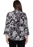 Women's Wild At Heart Floral Puff Print Shirt