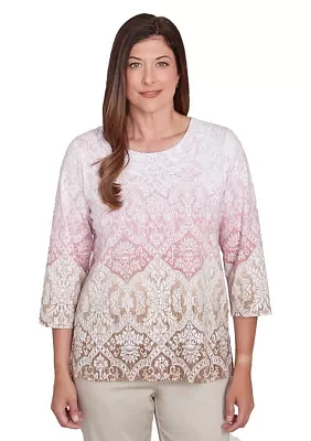 Women's Medallion Print Top