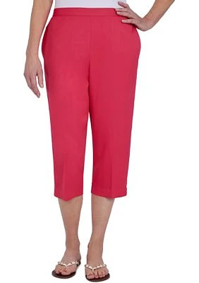 Petite Microfiber Capri Pants