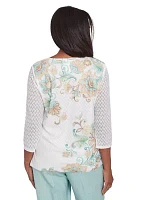 Women's Kensington Gardens Texture Scroll Top