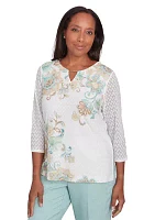 Women's Kensington Gardens Texture Scroll Top