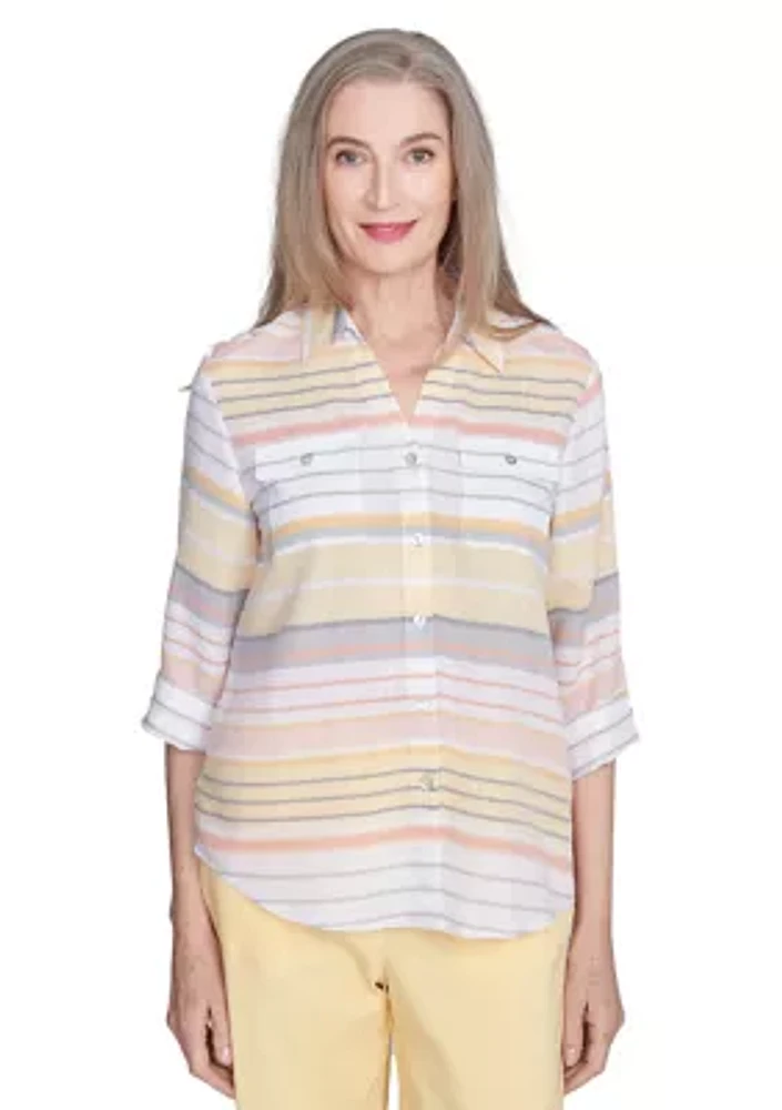 Women's Dress Code Stripe Top