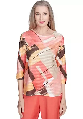 Women's Catalina Island Patchwork Top