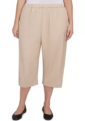 Plus Catalina Island Patch Pocket Capri Pants