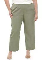 Alfred Dunner Plus Chesapeake Bay Twill Pants