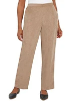 Plus Stonehenge  Corduroy Pull-On Straight Leg Pants