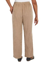 Plus Stonehenge  Corduroy Pull-On Straight Leg Pants