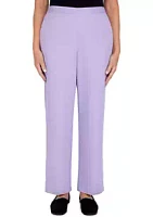 Alfred Dunner Women's Victoria Falls Corduroy Pull-On Straight Leg Regular Length Pants