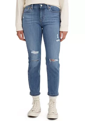 Mid Rise Boyfriend Jeans