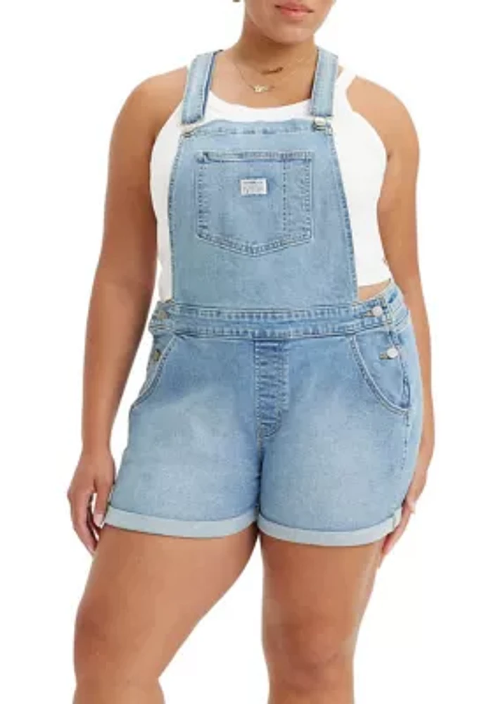 Plus Denim Shortall