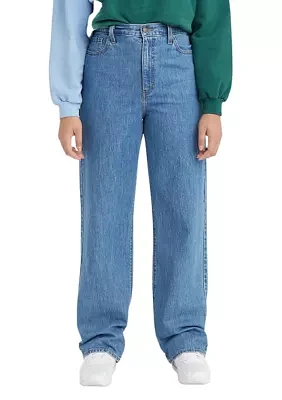 High Waisted Straight Jeans