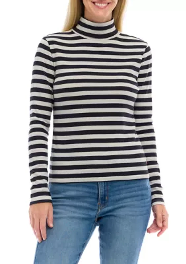 Moon Rib Turtleneck Top