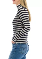 Moon Rib Turtleneck Top