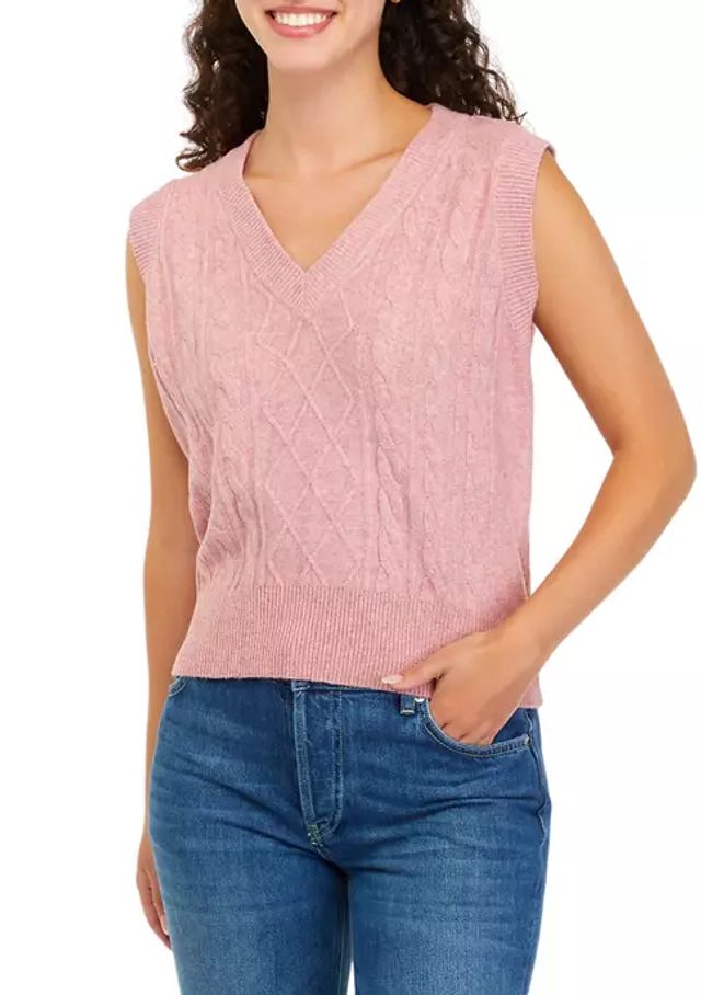 V-Neck Sleeveless Sweater Vest 