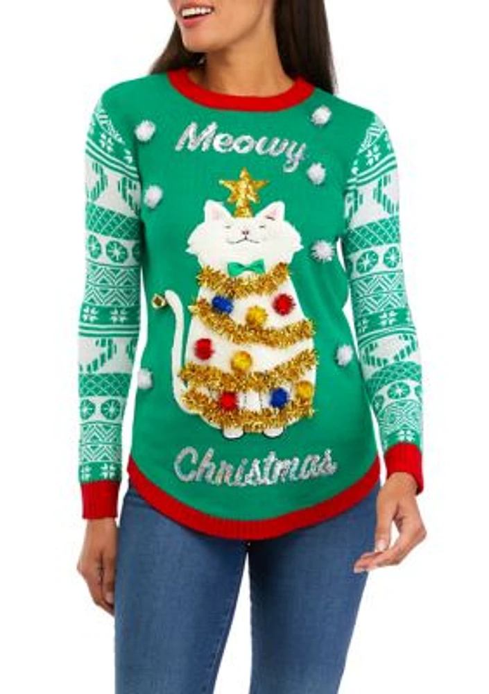 Women's Meowy Christmas Sweater