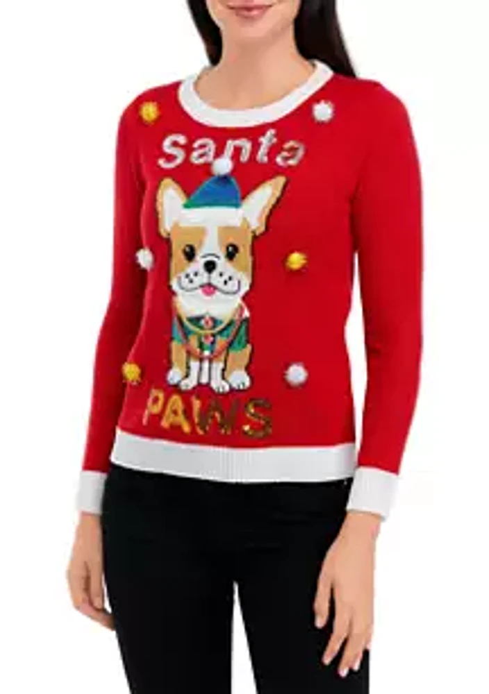 Joyland Women's Santa Paws Sweater