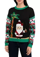 Joyland Women's Tropical Santa Sweater