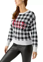 Women's Cheers Buffalo Check Sweater