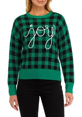 Women's Joy Buffalo Check Sweater