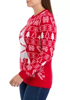 Women's Christmas Sequin Tree Sweater