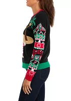 Women's Vacation Santa Printed Sweater