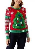 Women's Christmas Tree Garland Sweater