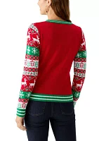 Women's Christmas Tree Garland Sweater