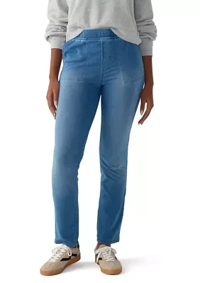 Women's Soft Denim Pull On Pants