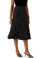 Women's Polka Dot Midi Skirt