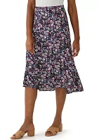 Women's Printed Midi Skirt