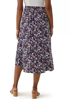 Women's Printed Midi Skirt