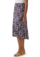 Women's Printed Midi Skirt