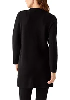 Women's Long Sleeve Solid Coatigan