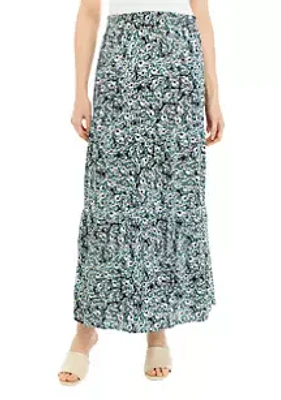 AGB Women's Floral Maxi Skirt