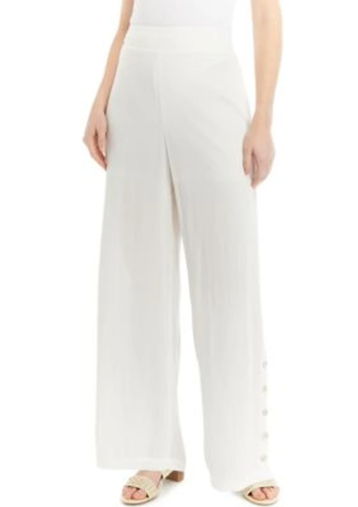 Women's Smocked Wide Leg Pants