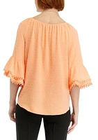 Women's Lace Trim Blouse