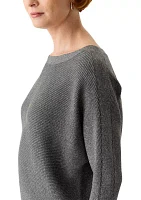 Women's 3/4 Sleeve Shine Dolman Sweater