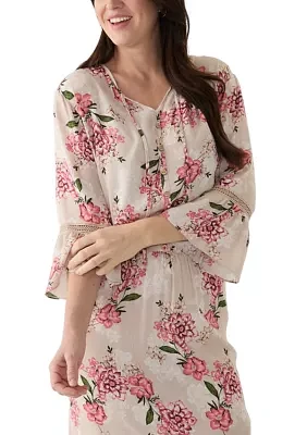 Women's Printed Bell Sleeve Blouse