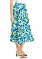 Women's Printed Ruffle Hem Skirt