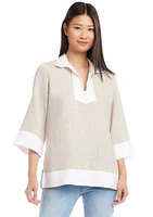 Women's Contrast Tunic Top