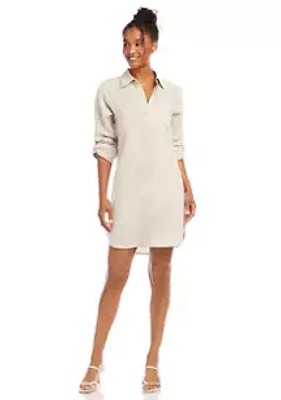 Karen Kane Women's Linen Shirtdress