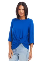 Petite Flare Sleeve Pick-Up Top