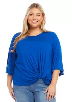 Plus Flare Sleeve Pick Up Top