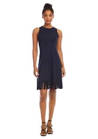 Women's Sleeveless Fringe Hem Dress