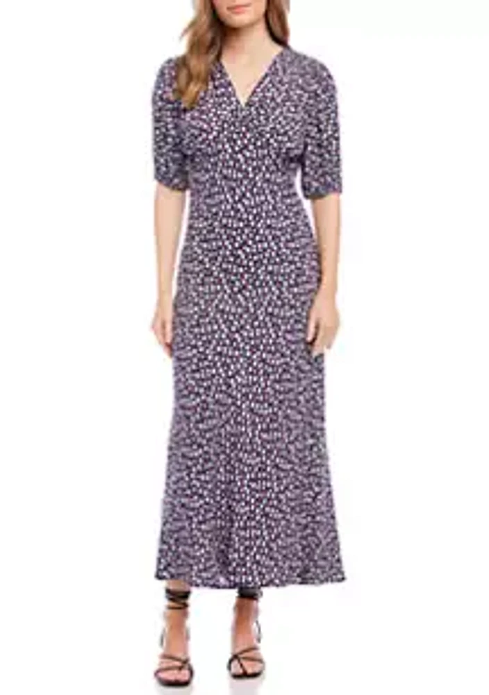 Karen Kane Women's Bias Puff Sleeve Dress