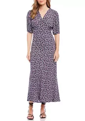 Karen Kane Women's Bias Puff Sleeve Dress