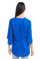 Petite Bracelet Sleeve Asymmetric Top