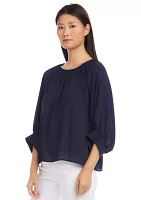 Petite Blouson Sleeve Top