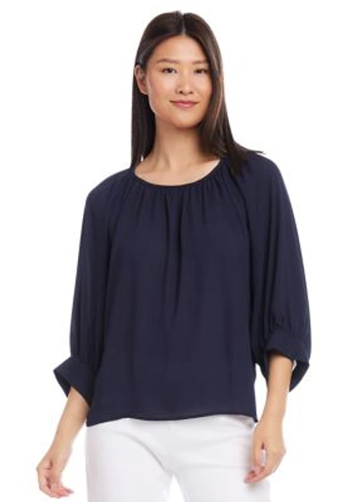 Women's Blouson Sleeve Top