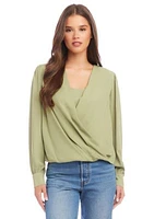 Women's Layered Crossover Top